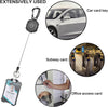 AIDSOTOU Badge Holder Retractable Clip Heavy Duty Badge Reel Retractable Keychain ID Badge Holder with Breakaway Lanyard ID Card Holder Cool Tactical Keychains