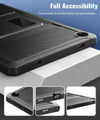 Moko Case Fit Galaxy Tab A9 plus 11-Inch 2023 (SM-X210/X216/X218), Shockproof Full Body Rugged Stand Back Cover Built-In Screen Protector Fit Galaxy Tab A9+ 11" 2023, Black