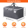 Blisstotes Large Moving Bags, Storage Bags with Zippers, Handles Moving Supplies with Lids, Heavy Duty Totes for Storage Bags for Space Saving, Moving and Storing 93L, 6 Pack