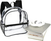 Keepcross 12X6X12 Clear Backpack for Stadium Events Clear Bag Stadium Backpack Mini Small for Sports Events Concerts Festivals Games, Women Men