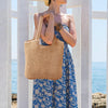 Beach Bags for Women - Summer Soft Large Woven Shoulder Purse Handbag, Beach Tote Straw Bag for Summer Vacation