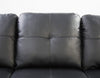 EOVTK 98" Faux Leather Sectional Sofa with Storage Ottoman Cup Holders & L-Shaped Upholstered