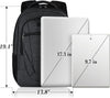 BIKROD Travel Laptop Backpack, 17 Inch Extra Large School Backpacks for Teen Boys and Girls, Black Water Resistant Women Back Pack, Business Men Sturdy Computer Bag with USB Charging Port, Gifts