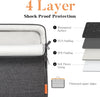 15.6 16 17 17.3 14 13 13.6 Inch Laptop Case Bag with Edge Protection, Computer Shoulder Carrying Briefcase