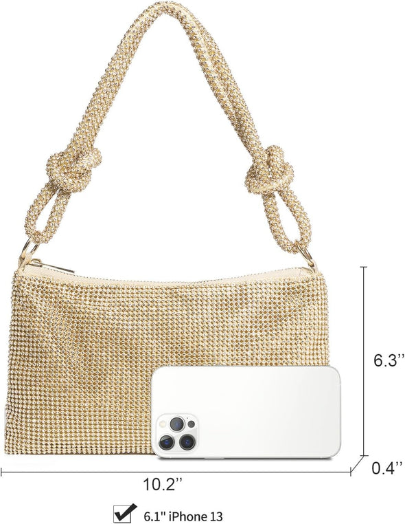Rhinestone Purse for Women Evening Bag Glitter Sparkly Mini Handbags
