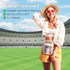 PACKISM Clear Bag for Stadium Events - Clear Purses for Women Stadium Crossbody Messenger Bag for Concerts Sporting Events