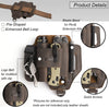 Topstache Leather Multitool Sheath,Edc Belt Organizer for Work and Daily Use,Leatherman Sheath,Edc Pocket Organizer for Flashlight and Multitool,Gifts for Men for Multitool,Darkbrown