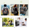 Lekebobor Large Cat Backpack Carrier Expandable Pet Carrier Backpack for Small Dogs Medium Cats Fit up to 18 Lbs, Dog Backpack Carrier, Foldable Puppy Backpack Carrier for Travel, Hiking,Grey