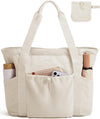 BAGSMART Tote Bag for Women, Tote Shoulder Bag with Laptop Compartment and Zipper Handbag for Travel, Work