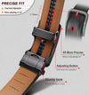BULLIANT Men'S Ratchet Belt 2 Pack-Click Leather Belt Adjustable for Men Gift 1 3/8-Cut for Perfect Fit