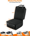PETICON Waterproof Front Seat Car Cover 2 Pack, Full Protection Dog Car Seat Cover with Side Flaps, Nonslip Scratchproof Captain Chair Seat Cover Fits for Cars, Trucks, Suvs, Jeep, Black