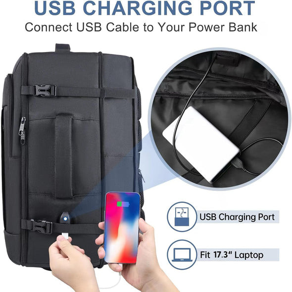 Gieury 50L Expandable Carry On Travel Backpack Gieury 50L Expandable Carry On Travel Backpack
