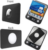 2PCS Airtag Case - Flex Credit Card Size Wallet Holder for Airtag, Purse, Handbag, Backpack, Clutch, Wristlet (Black)