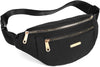 Fanny Pack Waist Pack for Women, Fashion Waist Bag with Adjustable Strap for Travel Sports Running Black