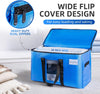 TAILI Extra Large Moving Bags, 4 Pack Blue Heavy Duty Totes for Storage with Visible Window, Wrap around Handles, Storage Bags for Space Saving, Alternative to Moving Boxes