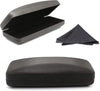 Hard Shell Eyeglass Case- Glass Case with Cleaning Cloth, Glasses Case Hard Shell for Men Women