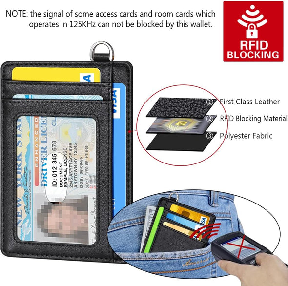 Furart Slim Minimalist Wallet, Front Pocket Wallets, RFID Blocking, Credit Card Holder for Men & Women