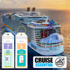 Cruise Luggage Tag Holder for Royal Caribbean Ships and Celebrity, 6Pack Clear Tags Cruise Travel Essentials for 2025-2026