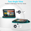 New Amazon Fire HD 8 Tablet Case (12Th/10Th Generation, 2024/2022/2020 Release), Lainergie Slim Light Smart Trifold Stand PU Lether Cover with Auto Wake/Sleep Incompatible with Alcatel TCL, Emerald