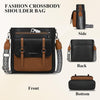 RAINSMORE Crossbody Bag for Women, Waterproof Leather Crossbody Purses Lightweight Handbags Shoulder Bag Travel Purse