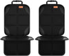 Car Seat Protector, 2Pack Seat Protector Protect Child Seats with Thickest Padding and Non-Slip Backing Mesh Pockets for Baby and Pet,Sedan SUV Truck (Black)