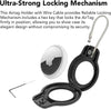 SPGUARD Compatible with Apple Airtag Secure Holder with Wire Cable, 4 Pack Air Tag Lock Case Keychain Key Ring Key Chain Luggage Tag for Kids Keys, Luggage & More Men Women'S Keyrings & Keychains