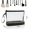 Ethereal Travel Makeup Bag, Clear Cosmetic Bag Make up Organizer TSA Approved Toiletry Bag, Waterproof Pouch for Women Purse for Toiletries Accessories Brushes