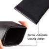 TRIUMPH VISION Squeeze Leather Sunglasses Pouch - 3 Pack Spring Storage Glasses Pouch Holder
