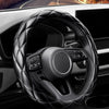 Soft Microfiber Leather Steering Wheel Cover, Universal 15 Inch for Women Girls, Fit Vehicles, Sedans, Suvs, Vans, Trucks - Black