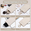 Sightor Sunglass Case, 2 Pcs Soft Eyeglass Cases for Women Portable Squeeze Top Leather Glasses Pouch