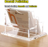 Business Card Holder for Desk 2 Tier 2 Slots, Clear Acrylic Business Card Display Stand for Women and Men, Organize 100 Cards-1 Pack (2 Slots-H)