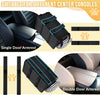 Slowton Console Dog Car Seat - Portable Dogs Armrest Booster Seat for Small Dog, Anti-Collapse Pet Car Seat with Soft Cushion Safety Belt, Support Pet up to 11Lbs (Black)
