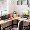 Simple Trending Metal Monitor Stand Riser and Computer Desk Organizer with Drawer for Laptop, Computer, Imac, Black