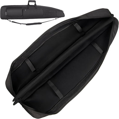 Soft Double Shotgun Rifle Case 38” 42” 44” 46" 52" Long Gun Bag W/Padded Handle - Adjustable Sling Dual Lockable Zippers, Multiple Magazine Holder Pouches Outdoor Tactical Accessory Bags
