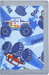 Kids Wallets for Boys Ages 4-18 Trifold, Toddler/Youth Wallet for Boys with Zippered Coin Pocket and Card Holders, Novelty Wallet for Childrens Birthday Gifts - Kart