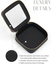Popvibe Clear Makeup Bag Travel Cosmetic Case Transparent Toiletry Bag with Zipper, Portable Make up Organizer Traveling Compact Car Bag for Essentials