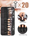 OCHEAL Makeup Brush Holder,Makeup Brush Organizer,Travel Makeup Brushes Bag Cosmetic Bags Pouch for Women Cosmetic Brushes Makeup Artist -Brushes Not Included