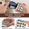 2Pcs Sunglass Eyeglass Glasses Case Soft PU Leather with Cleaning Cloth Cute Glasses Pouch Bag for Men Women Girs