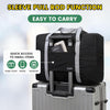 Personal Item Bag for Airlines - Foldable Travel Bag 18X14X8 Small Duffle Bag for Spirit Frontier Weekender Overnight - Black