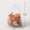 100PCS Organza Bags, 4X6 Inches (10X15Cm) Small Mesh Bags Drawstring, Jewelry Gift Bags, Packaging Bags for Valentine'S Day, Party, Festival, Bathroom Soaps, Makeup Organza Favor Bags (White)