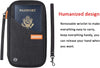 Defway Passport Holder Travel Wallet - Family Passport Holder of 4, RFID Blocking Passport Wallet for Men Women, Travel Essentials for Flying, BLACK