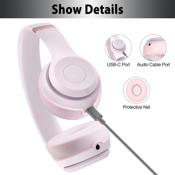 Adhiper Silicone Ear Pads Cover for Beats Solo 4, Washable Sweat Earpad Covers Silicone Case for Beats Solo4 & Solo3 Wireless On-Ear Headphones Accessories Protective Pads Cover (Pink)