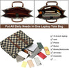 Laptop Tote Bag for Women Work 15.6 Inch Canvas Shoulder Bags Computer Messenger Purse Teacher Handbag Office Briefcase