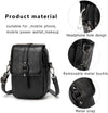 Myfriday Vintage Crossbody Phone Bag for Women, Small Leather Shoulder Purse and Handbag with Tassel&Rivet Decoration