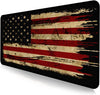 Large Extended Gaming Mouse Pad with Stitched Edges, Non-Slip Waterproof Rubber Base Mouse Pad for Office, Computer, Keyboard, Laptop and Home Desk Pad 35.4 X 15.7 X 0.12 Inch (American Antique Flag)