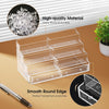 Maxgear Acrylic Business Card Holder for Desk Multiple Business Card Holders, Premium Cards Stand for Workspace, Clear Plastic Display Holder with 4 Tier for Office, 8 Pocket, 400 Cards Capacity