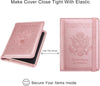 WALNEW Passport Holder for Travel, RFID Passport Cover Wallet for Women Men, PU Leather Passport Book Card Holder Case with Pen, Travelling Essentials for Flying