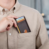 Buffway Slim Minimalist Front Pocket RFID Blocking Leather Wallets for Men and Women
