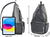 Crossbody Sling Bag for Men with Adjustable Shoulder Strap Shoulder Backpack Chest Bag Travel Hiking Daypacks
