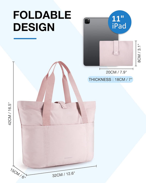 fold up tote bag for travel BAGSMART 20L Work Tote Bag